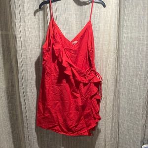 Red women’s Spaghetti strap romper